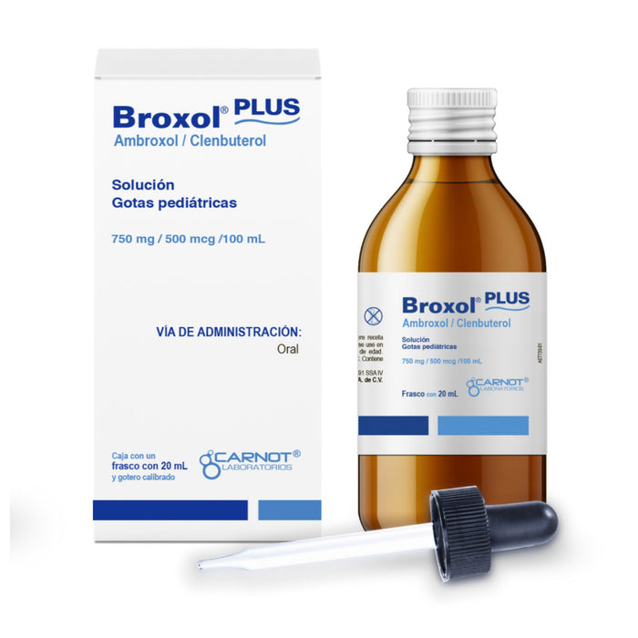 Broxol Plus Pediatrico Gotas 20 ml Carnot
