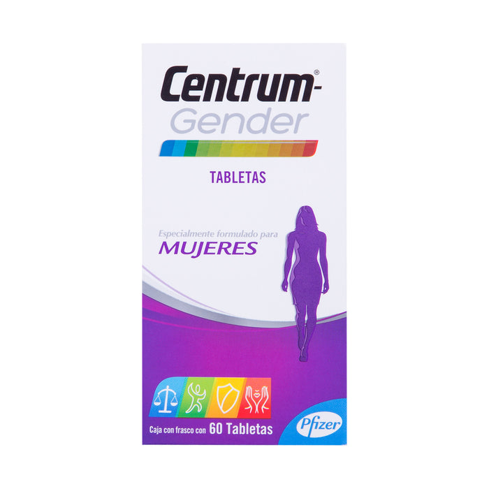 Centrum Multivitamínico Gender Mujer 60 tabletas Pfizer