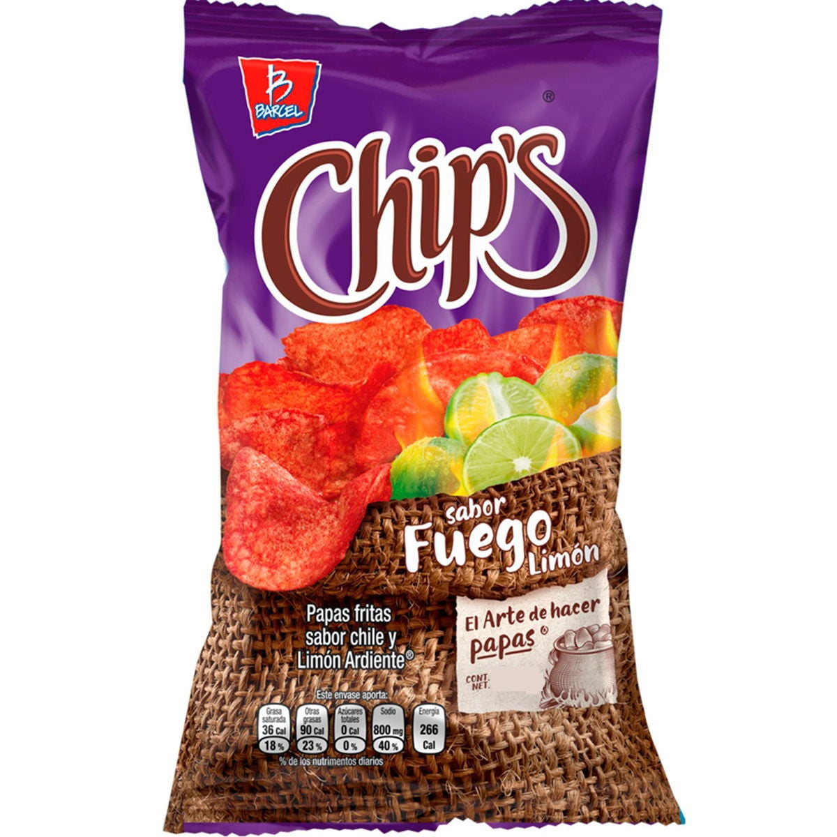 Chips Fuego Limon 50 gr Barcel— Farmacia Santa Fe