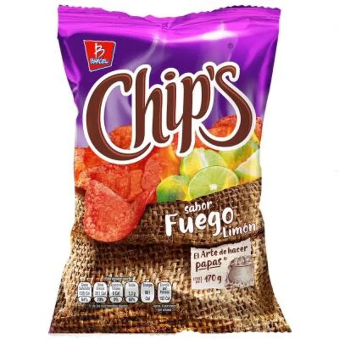 Chips Fuego Limon 170 gr Barcel