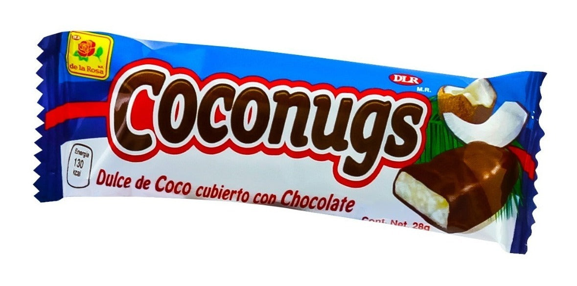 Dulce Coco cubierto Chocolate 28 g Coconugs