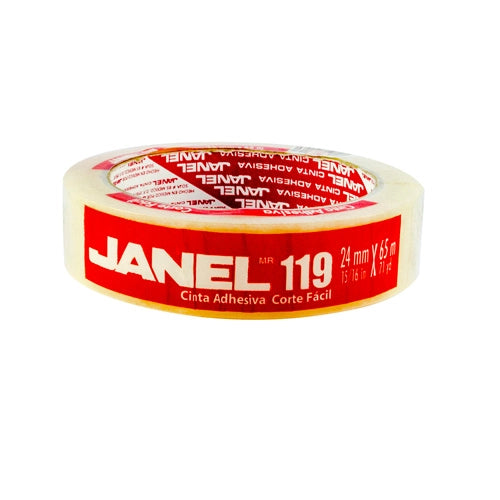 Cinta Adhesiva 119 Corte Fácil 18 mm X 65 m Janel