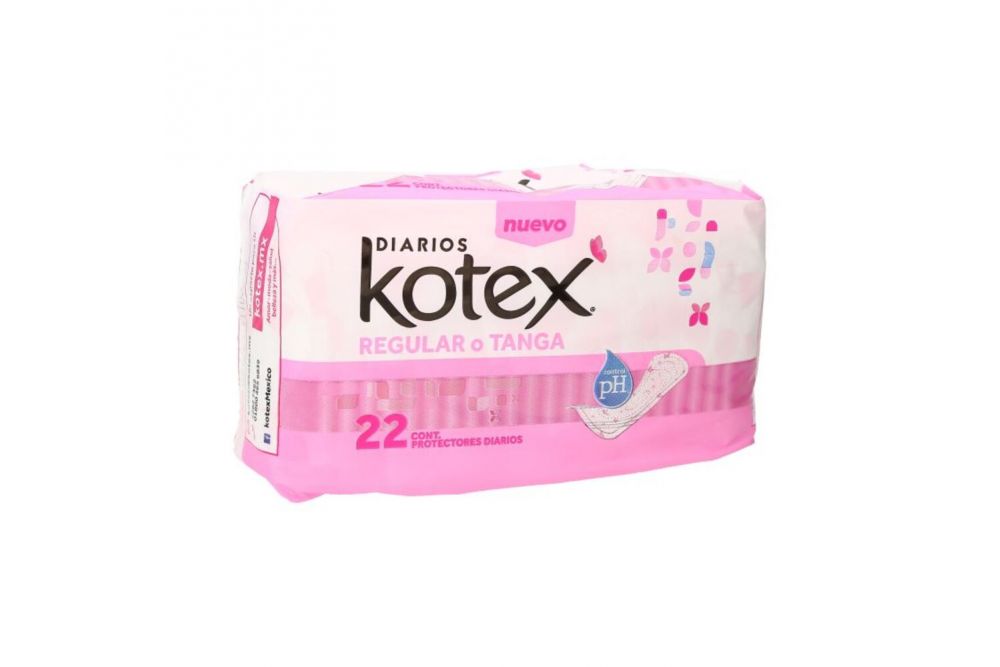 Pantiprotectores  Regular Sin Alas 22 piezas Kotex