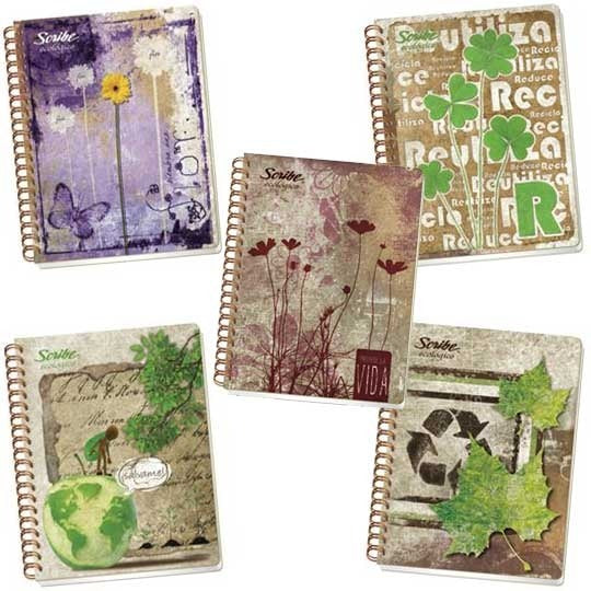 Cuaderno Profesional Ecologico Cuadro 5 mm Arrillo 100 hojas Scribe