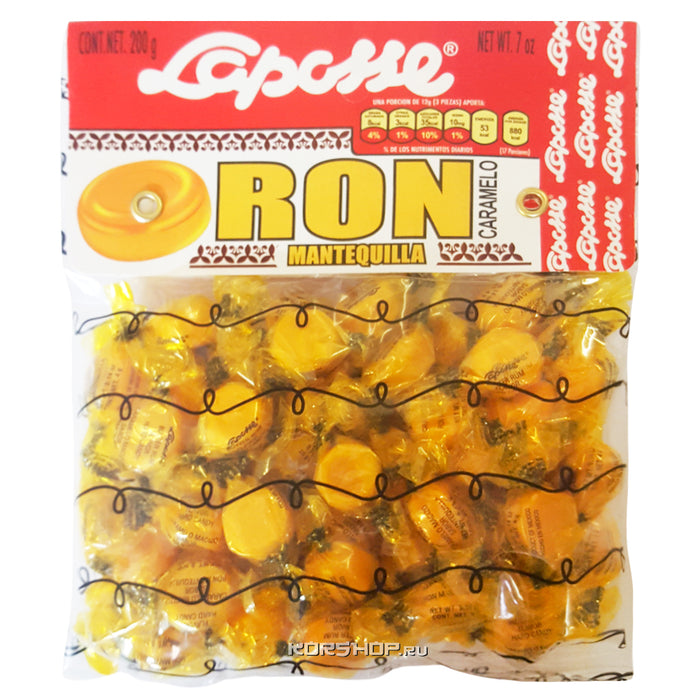 Caramelos Ron Mantequilla Laposse 200 gr
