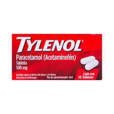Analgésico Tylenol 500 mg 10 Tabletas Johnson & Johnson