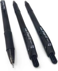 Pluma Negro Pentel Feel it Punta 0.7