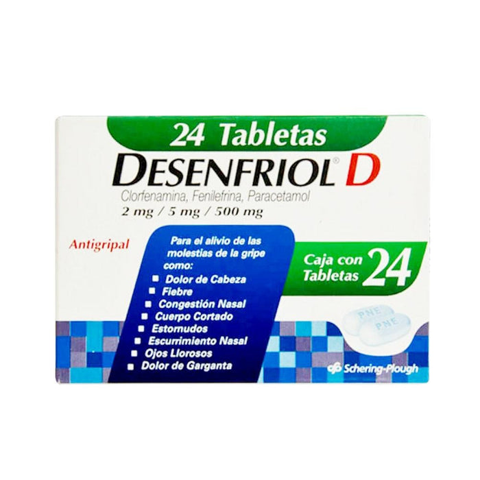 Desenfriol D oral 24 tabletas Schering Plough