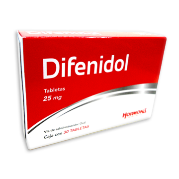 Difenidol 25 mg 30 tabletas Hormons