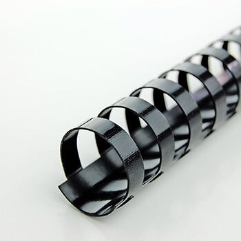 Arillo Plastico 11 mm 7/16" para 65 hojas Negro y Blanco