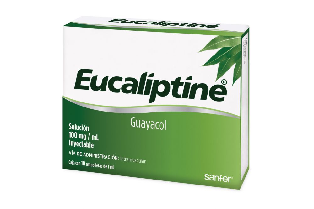 Eucaliptine 100 mg 10 ampolletas de 1 ml Sanfer