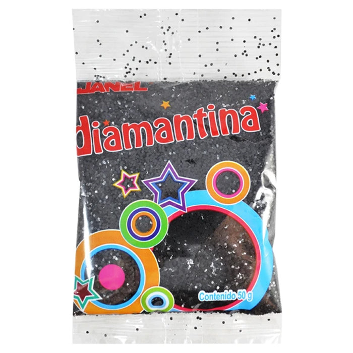 Diamantina Fina Negra 50 g Janel
