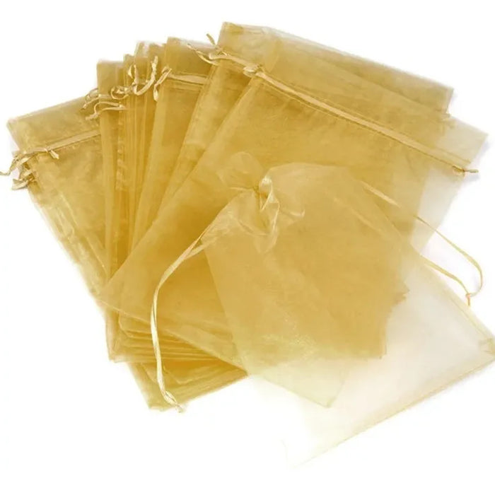 Bolsa De Organza No. 1 Oro 12 piezas