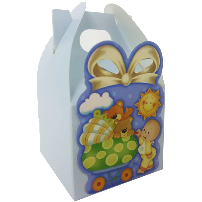 Caja Regalo 8 x 5 x 5 cm Padi Azul Bebe con Careola