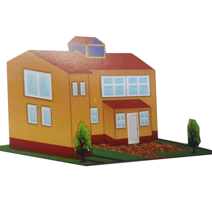 Maqueta Para Armar Doble Carta Vivienda #14 Sun Rise