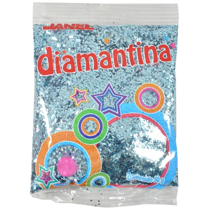 Diamantina Fina Azul Cielo 50 g Janel