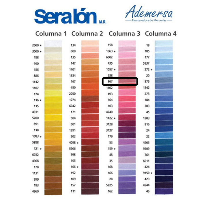 Hilo Para Coser 200 M 100 % Poliéster 3 Cabos Coats #867 Gama Rosa