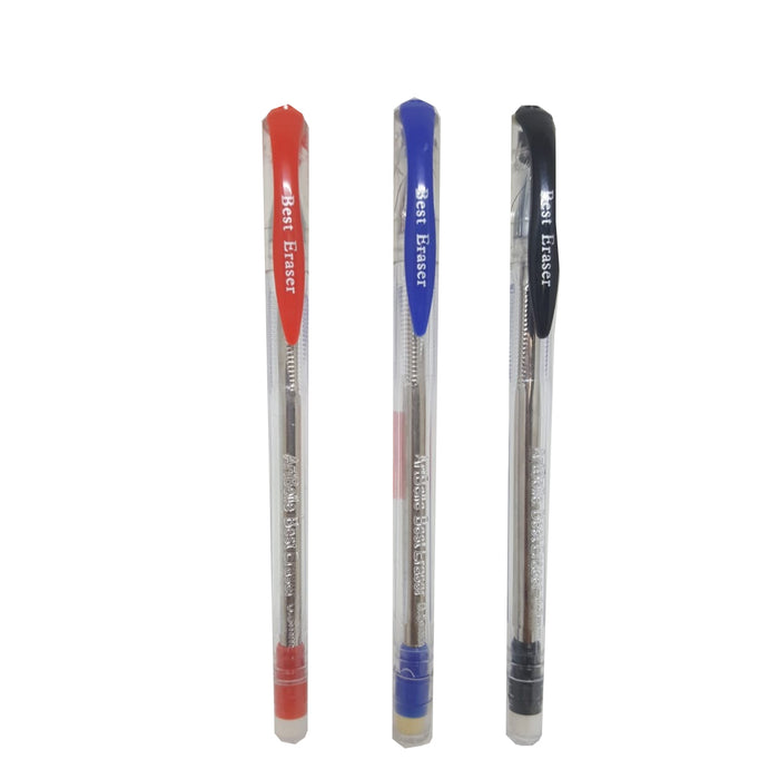 Pluma Borrable ArtBelle Best Eraser Punto 0.5  Azul o Rojo o Negro