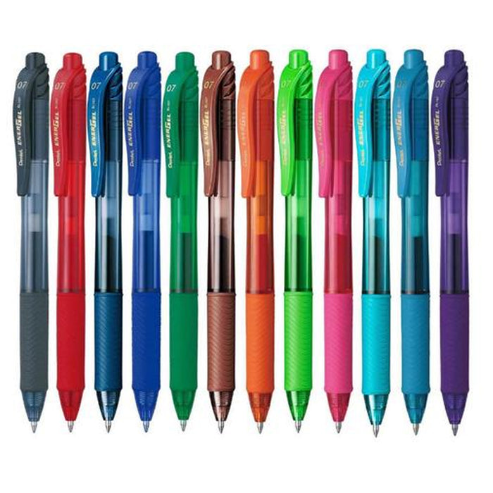 Pluma Pentel Energel BL107 0.7 mm Rosa Retractil