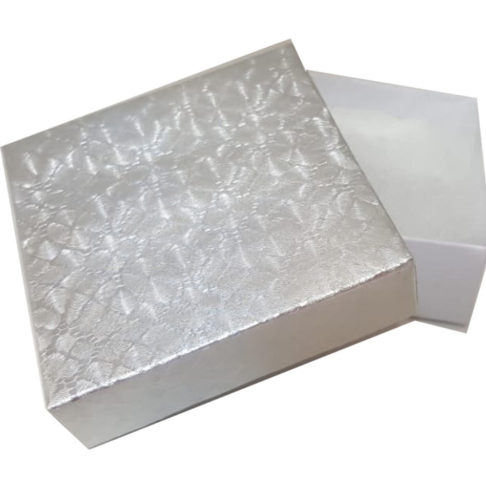 Caja Joyeria Cuadrada #1 4 x 4 x 2 cm  Plata/Oro