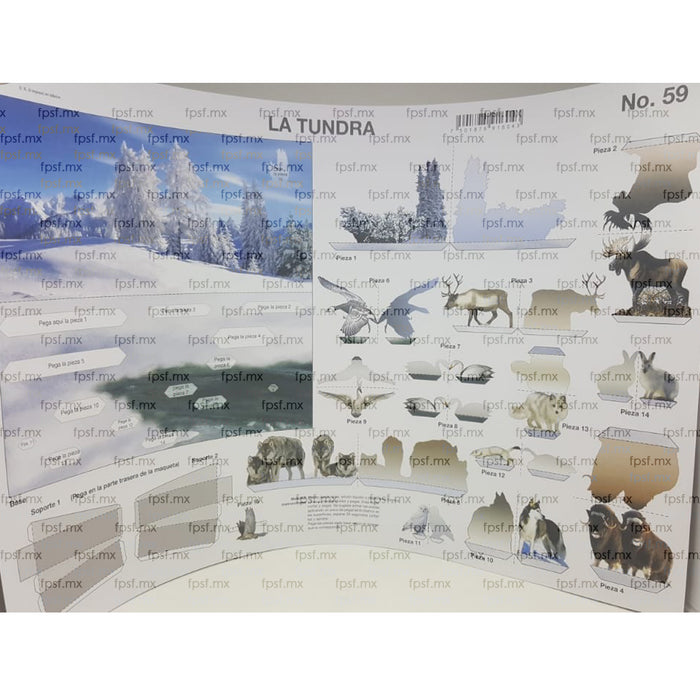 Maqueta Para Armar Doble Carta La Tundra #59 Raf