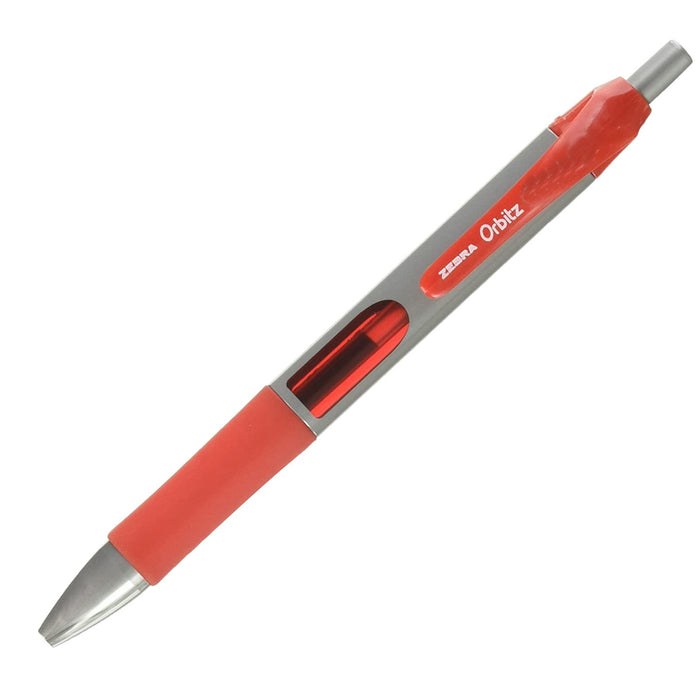 Biligrafo Retractil Zebra Orbitz Med Rojo Retractil