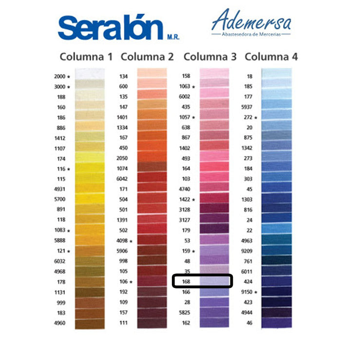 Hilo Para coser 200 M 100 % Poliéster 3 Cabos Coats #168 Gama Morado