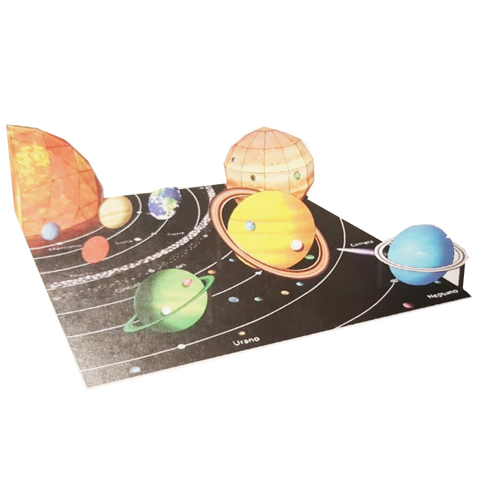 Maqueta Para Armar Doble Carta Sistema Solar #116 Sun Rise