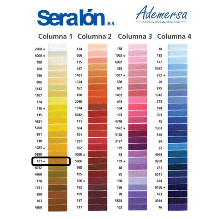 Hilo Para Coser 200 M 100 % Poliéster 3 Cabos Coats #121 Gama Naranja