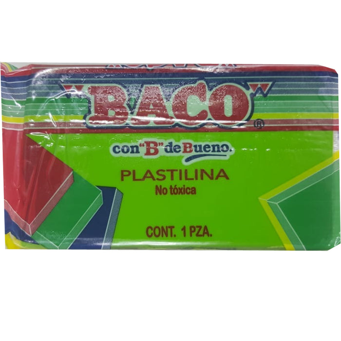 Plastilina Baco 180 g Verde Limon