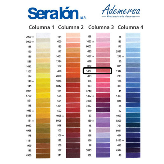Hilo Para Coser 200 M 100 % Poliéster 3 Cabos Coats #1402 Gama Rosa