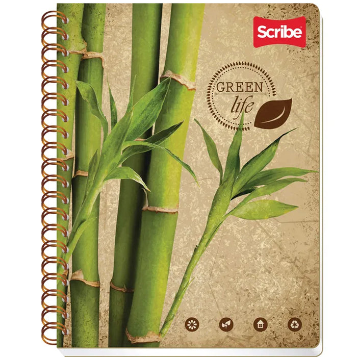 Cuaderno Profesional Ecologico Cudro 7 mm Arrillo 100 hojas Scribe