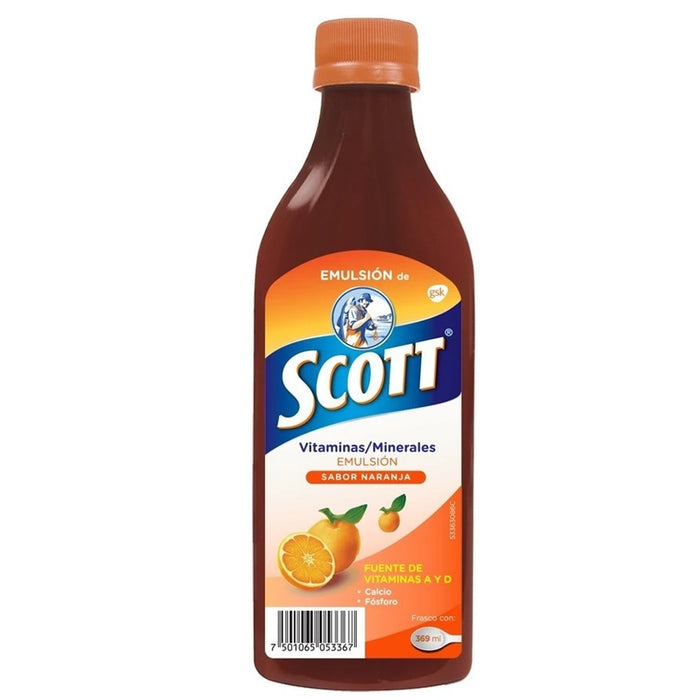 Emulsion-Scott Naranja oral 200 ml Gsk