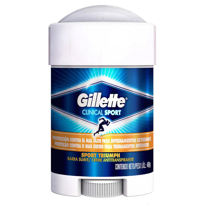 Desodorante Clinical Crema/Creme Sport Triumph Proteccion Contra el sudor 48 g Gillette