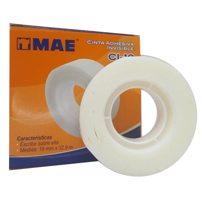 Cinta Adhesiva Invisible MAE 18 mm x 19 m TI-10