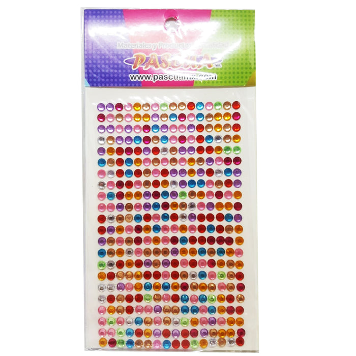 Piedras Plásticas Con Adhesivo Pascua Colores 6 mm PIED-REDO176