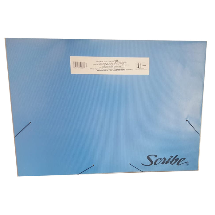 Block Dibujo 20 Hojas Blancas Ledger Encuadernado 59 x 42 cm Scribe S4950