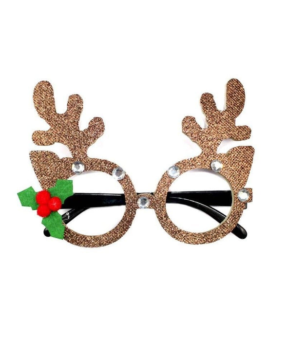 Lentes Merry Christmas Reno 15.5x15.5 cm Adorno Navidad 11/23