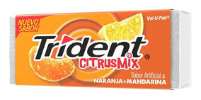 Trident Citrus Mix Naranja Mandarina 30.6 g Adams