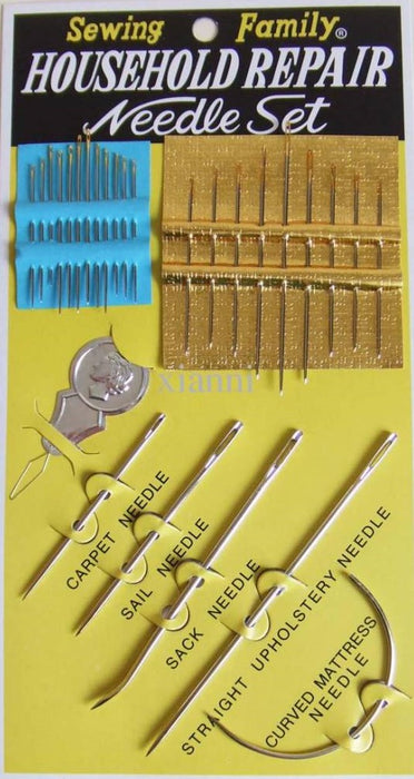 Aguja Set de 24 Agujas y 1 Ensartador Household Repair