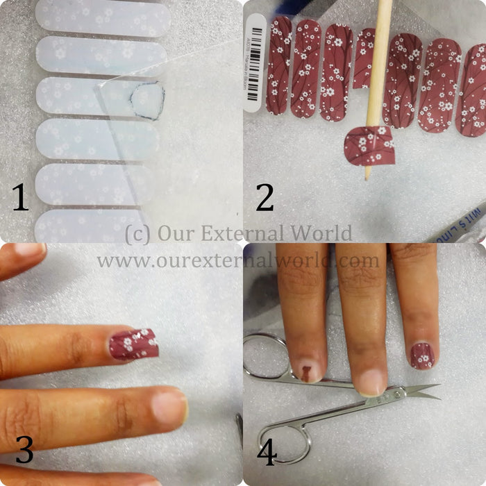 Uñas Decoradas Sticker Profesional Arte Jamberry