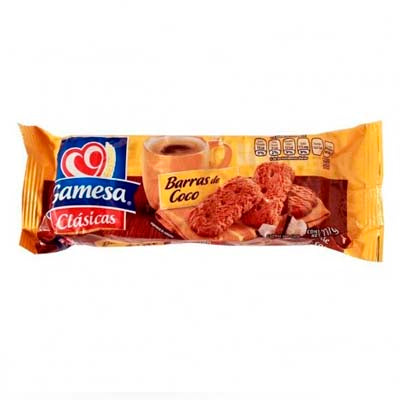 Galletas Gamesa Clásicas Barras de Coco 117 g