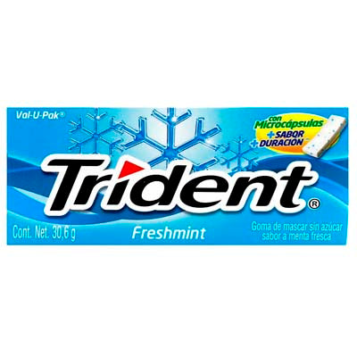 Trident Fresh Mint 30.6 g Adams