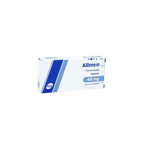 Furosemida 40 mg Caja con 20 Tabletas Klimyn IQFA