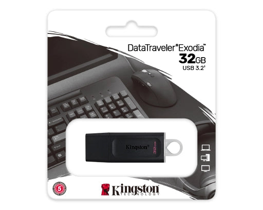 Memoria USB 32 GB Data Traveler Exodia Kingston Negro