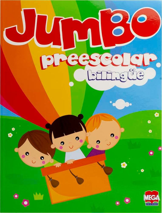 Libro Jumbo Preescolar bilingüe para Colorear y Actividades Larousse