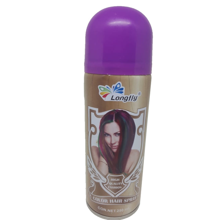 Spray de Color para Cabello 250 ml Longfly Morado