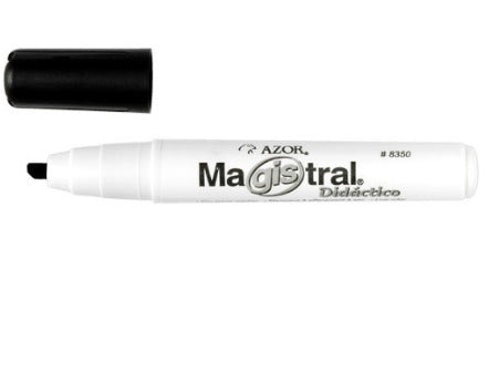 Marcador Para Pizarrón Blanco Magistral Negro Punta Gruesa Azor