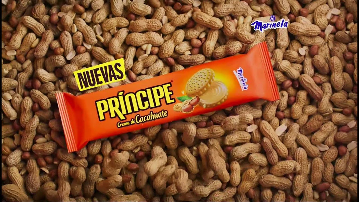 Galletas Príncipe Crema de Cacahuate 105 g Marinela