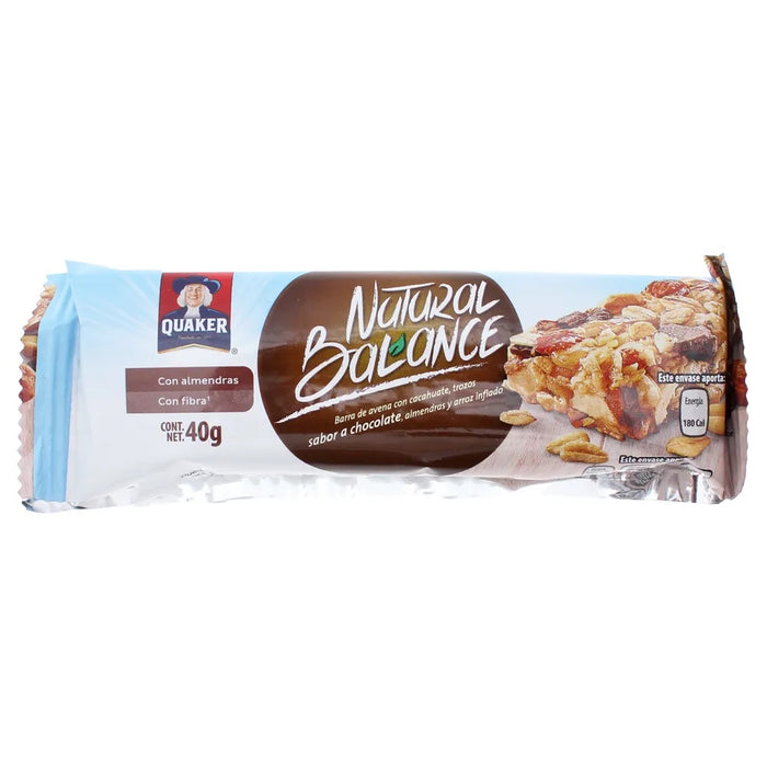 Barra Quaker Natural Balance Gamesa 40 gr